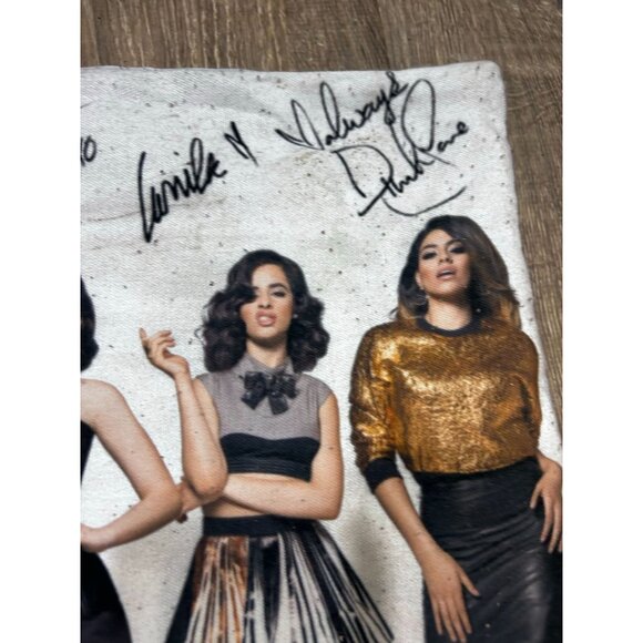 Fifth Harmony Girl Group Printed Autograph Pillow 100% Polyester White - Picture 4 of 7